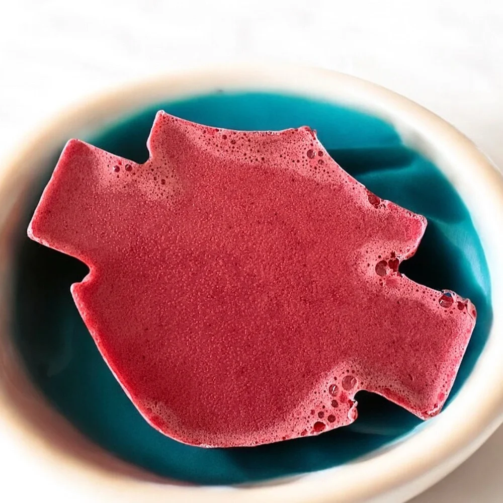 Pink hibiscus soap 5x3in 5oz HANDMADE Shea butter Harley Davidson
